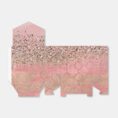 Roze Blush Glitter Marokkaanse Indiase Prinsessen Bedankdoosjes (Uitgevouwen)