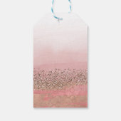 Roze Blush Glitter Marokkaanse Indiase Prinsessen Cadeaulabel (Achterkant)