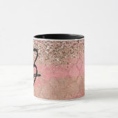 Roze Blush Glitter Marokkaanse Indische Prinses Gl Mok (Midden)