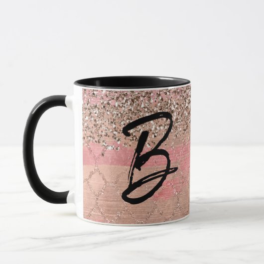 Roze Blush Glitter Marokkaanse Indische Prinses Gl Mok (Links)