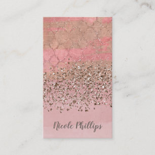 Roze Blush Glitter Marokkaanse Indische Prinses Gl Visitekaartje