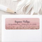 Roze Blush Glitter Moroccan Indian Princess Party Etiket (Insitu)