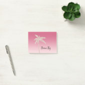 Roze Blush Glitter Palmbomen Ombre Post-it® Notes (Kantoor)