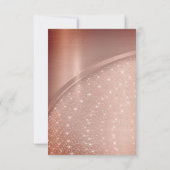 Roze Blush Glitter Spark Verjaardagsfeestje Kaart (Achterkant)