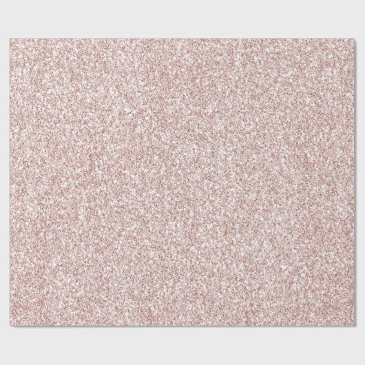 Roze Blush Glitzy Glitter         Cadeaupapier (Vlak)