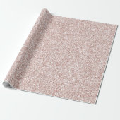 Roze Blush Glitzy Glitter         Cadeaupapier (Uitgerold)