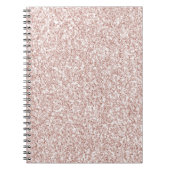 Roze Blush Glitzy Glitter Notitieboek (Voorkant)
