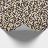 Roze Blush Gold Leopard Print Cadeaupapier (Hoek)