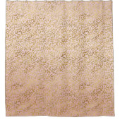 Roze Blush Gold Leopard Print Douchegordijn (Voorkant)
