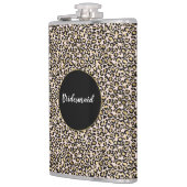 Roze Blush Gold Leopard Print Heupfles (Links)