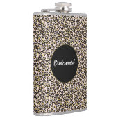 Roze Blush Gold Leopard Print Heupfles (Rechts)