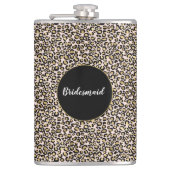 Roze Blush Gold Leopard Print Heupfles (Voorkant)