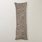 Roze Blush Gold Leopard Print Lichaamskussen (Achterkant (Verticaal))