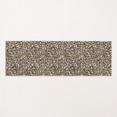 Roze Blush Gold Leopard Print Yogamat (Voorkant (horizontaal))