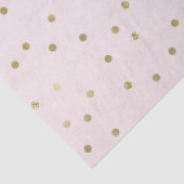 Roze Blush Gold Sparkle Confetti Tissuepapier (Detail)