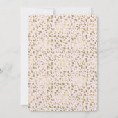 Roze Blush Goud Dier Print verjaardag Kaart (Achterkant)