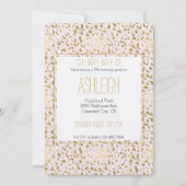 Roze Blush Goud Dier Print verjaardag Kaart (Voorkant)