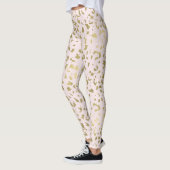 Roze Blush Goud Dierenprint Leggings (Links)