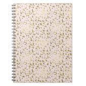 Roze Blush Goud Dierenprint Notitieboek (Voorkant)