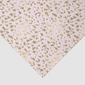Roze Blush Goud Dierenprint Tissuepapier (Detail)