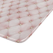 Roze Blush Gouden Pluimen Bruidsdouche Snijplank (Hoek)