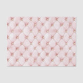 Roze Blush Gouden Pluizen Babyfeest Tissuepapier (Voorkant)