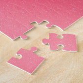 Roze Blush Gradient Jigsaw Puzzel (Zijkant)
