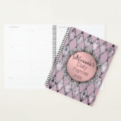 Roze Blush Harlequin Monogram Planner (Display)