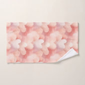  roze blush harten bad handdoek (Handdoek)