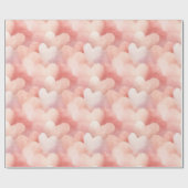  roze blush harten cadeaupapier (Vlak)
