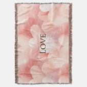  roze blush harten deken (Voorkant Verticaal)