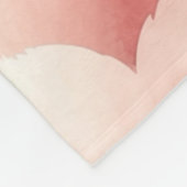 roze blush harten fleece deken (Hoek)