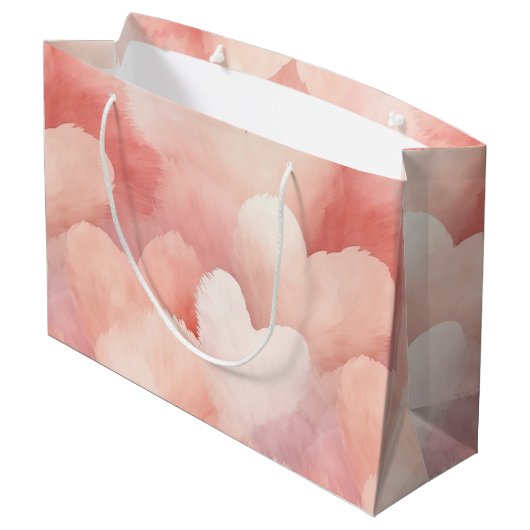 roze blush harten groot cadeauzakje (Achterkant Gekanteld)