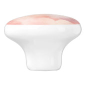  roze blush harten keramische knop (Zijkant)