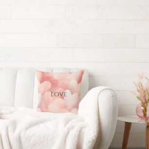  roze blush harten kussen