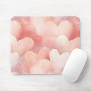  roze blush harten muismat