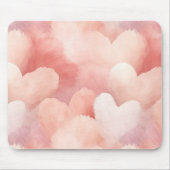 roze blush harten muismat (Voorkant)