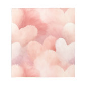  roze blush harten notitieblok (Voorkant)