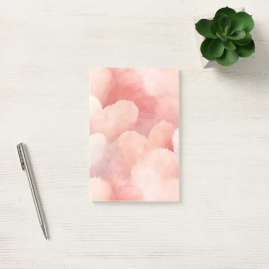  roze blush harten post-it® notes (Kantoor)