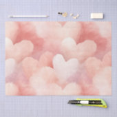 roze blush harten tissuepapier (Craft)