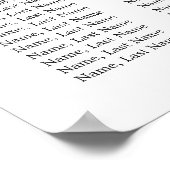 Roze Blush Hydrangea Floral 8 Tafels ZITGRAFIEK Poster (Hoek)