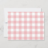 Roze Blush ijs Bruiloftssalon Gouden Glitters Bedankkaart (Achterkant)