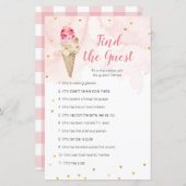 Roze Blush-ijs Glitter vind de Guest game (Voorkant / Achterkant)