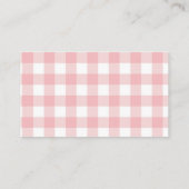 Roze blush ijscrème Undies Raffle Vrijgezellenfees Informatiekaartje (Achterkant)