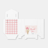 Roze Blush ijsje Hartelijk dank Bedankdoosjes (Uitgevouwen)
