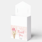 Roze Blush ijsje Hartelijk dank Bedankdoosjes (Geopend)
