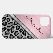 Roze Blush Illumined Leopard Print Case-Mate iPhone Case (Achterkant (horizontaal))