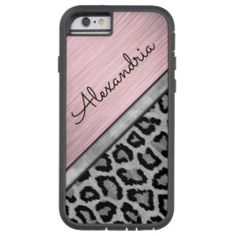 Roze Blush Illumined Leopard Print Case-Mate iPhone Case