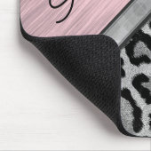 Roze Blush Illumined Leopard Print Muismat (Hoek)