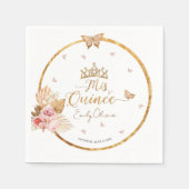 Roze Blush Jurk Quinceanera Servet (Voorkant)